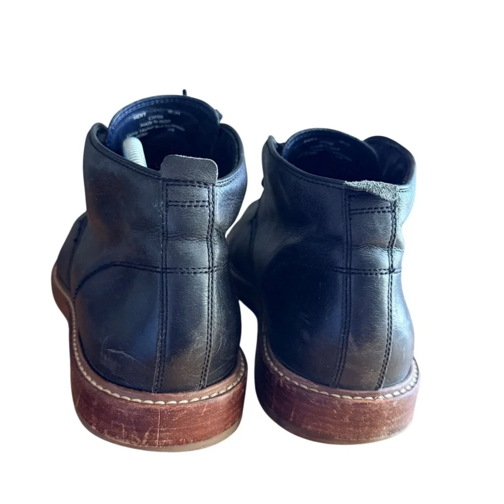 Cole Haan Chukka Boots Mens 10.5 C25100 Grand.OS Black Leather Lace Up EUC